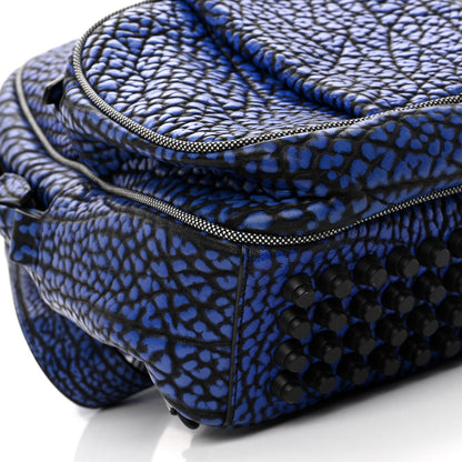 Alexander Wang Pebbled Lambskin Dumbo Backpack Matte Black Hardware Blue 8 of 9