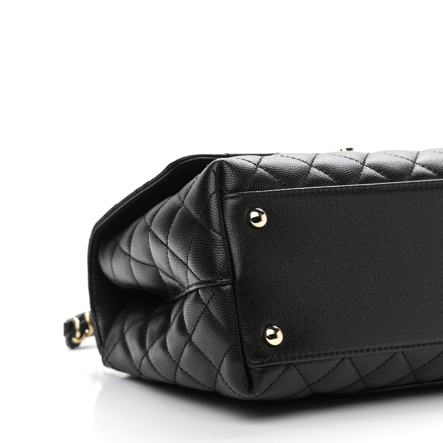 Chanel Caviar Quilted Small Coco Handle Flap Black 9 of 11