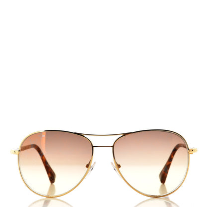 Louis Vuitton Conspiration Pilote Sunglasses Z0164U Gold 2 of 8