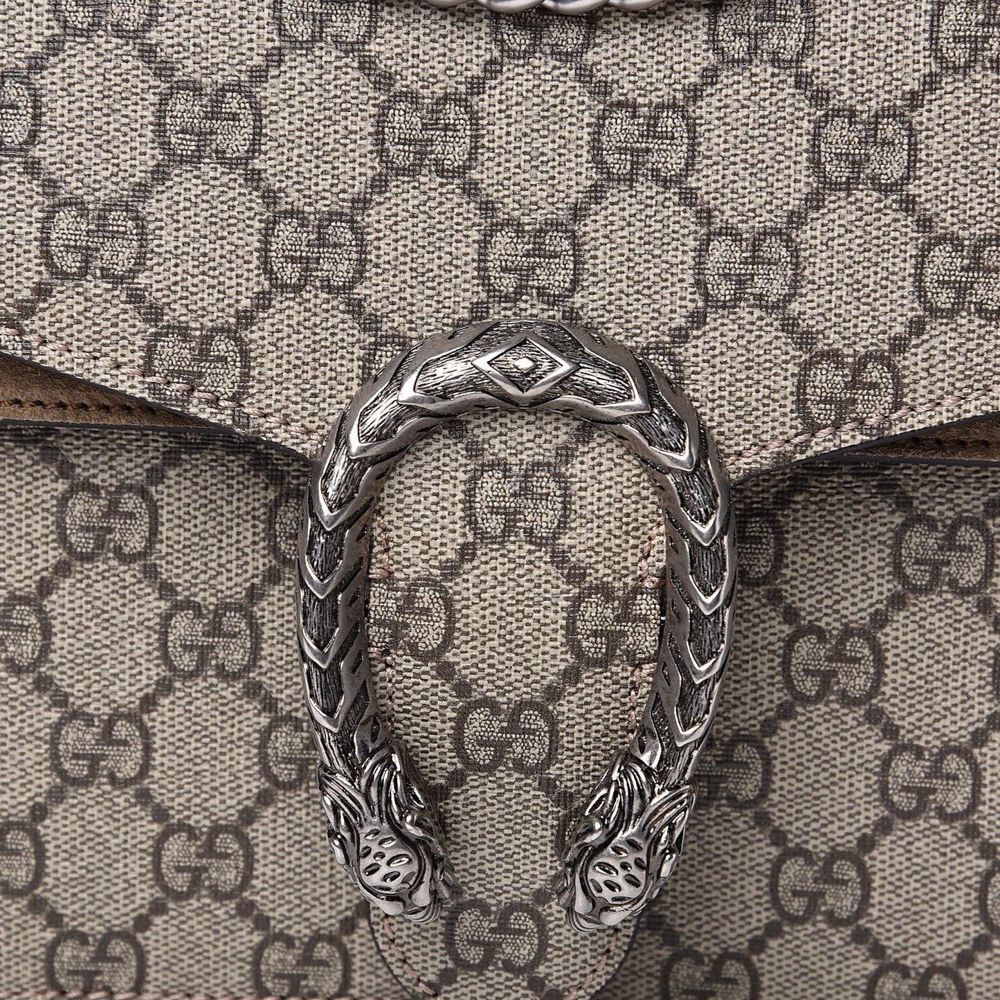 GG Supreme Monogram Small Dionysus Shoulder Bag Taupe