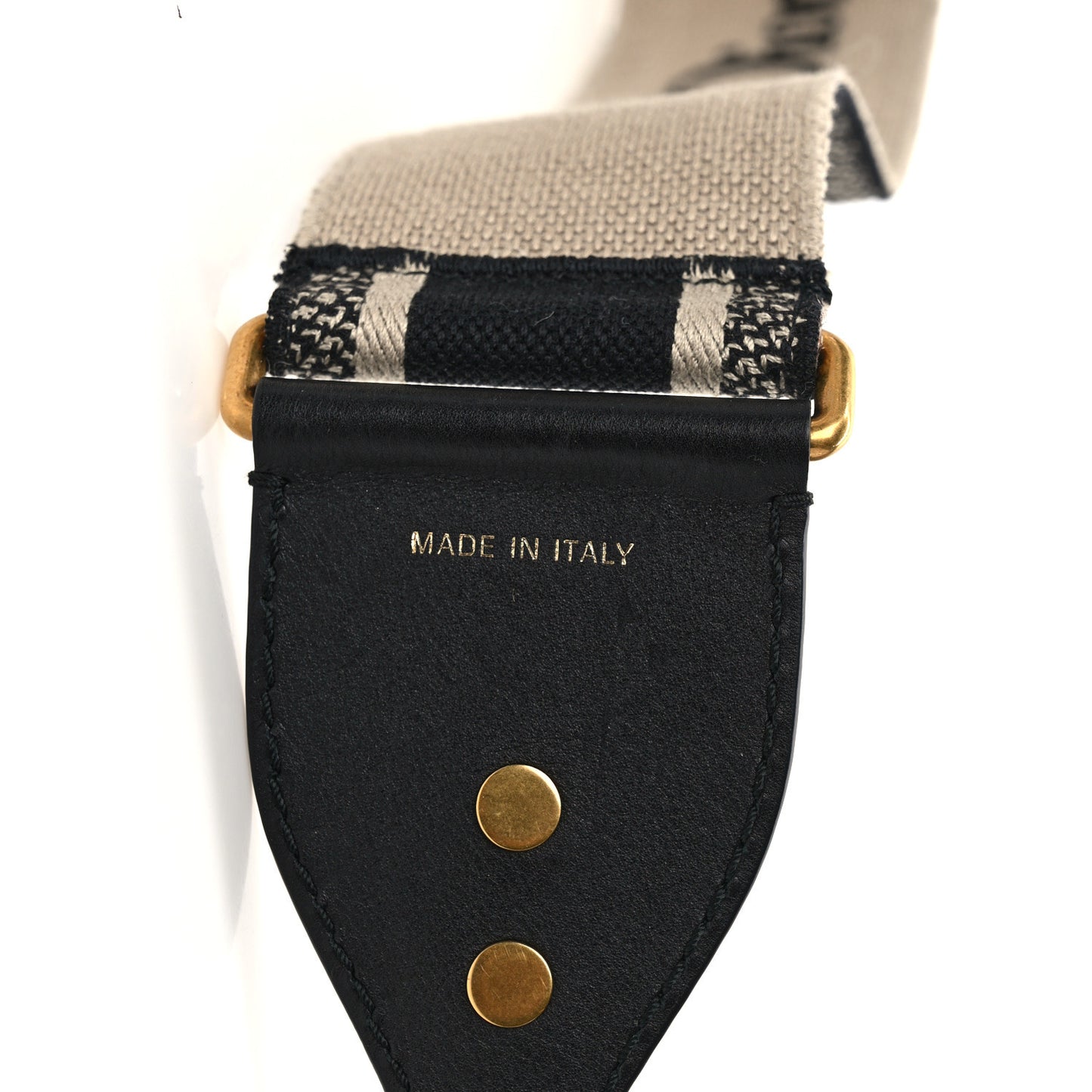 Canvas Embroidered Shoulder Strap Blue