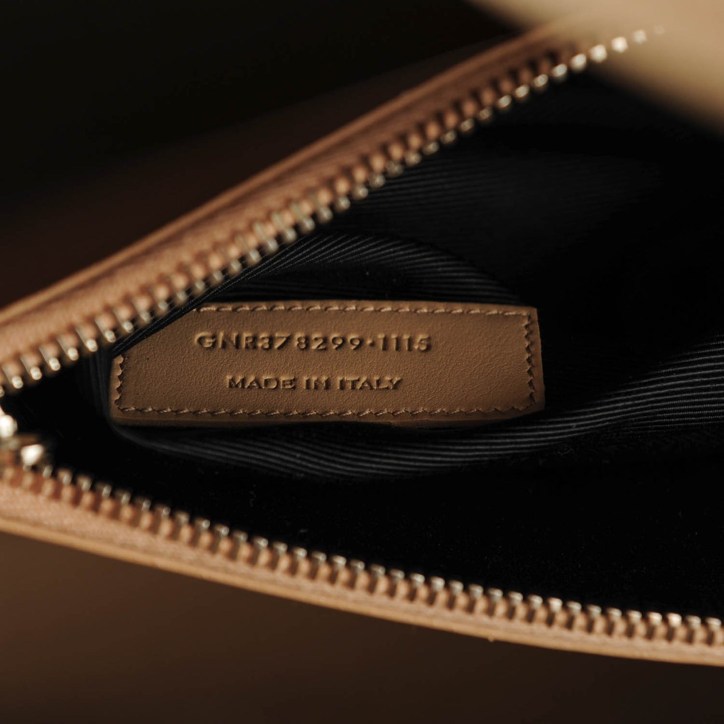 Grained Calfskin Small Sac De Jour Dark Beige