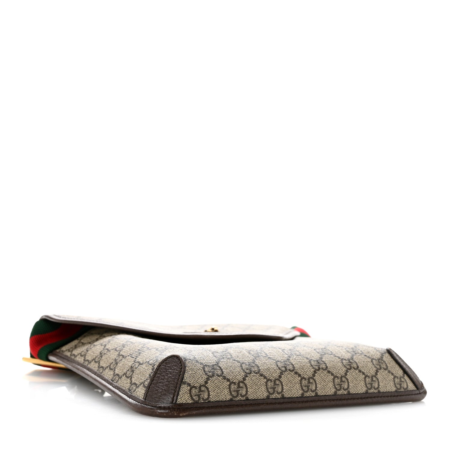 Gucci GG Supreme Monogram Web Medium Neo Vintage Flap Messenger Bag Beige New Acero 4 of 14