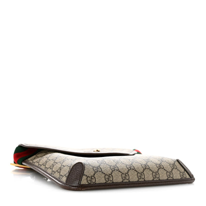 Gucci GG Supreme Monogram Web Medium Neo Vintage Flap Messenger Bag Beige New Acero 4 of 14