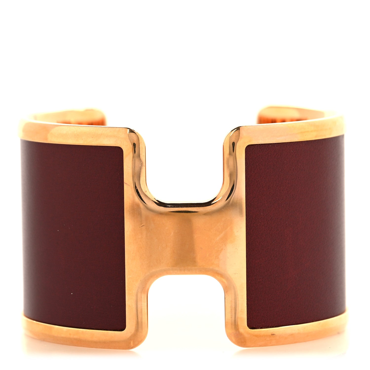 Hermes Box Olympe Cuff Bracelet Rouge H 1 of 4