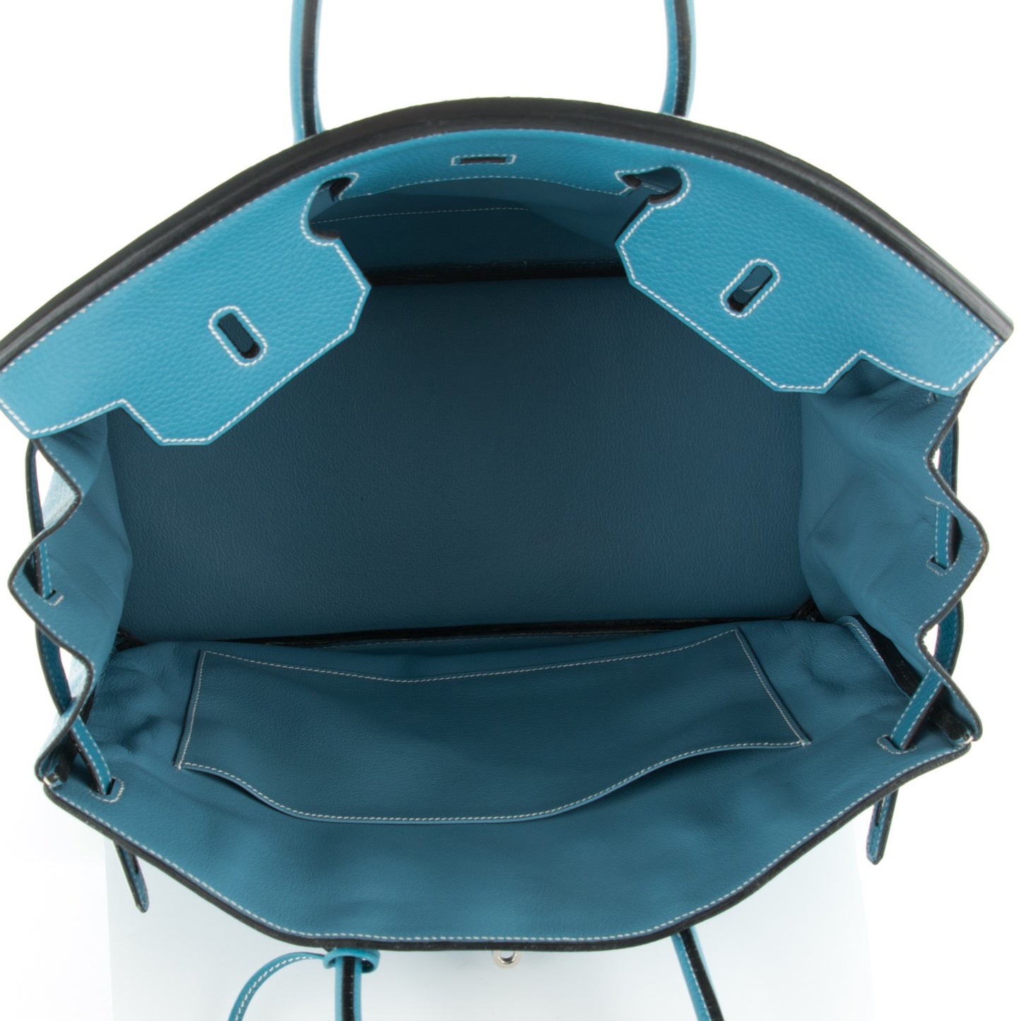 Taurillon Clemence Birkin 40 Blue Jean