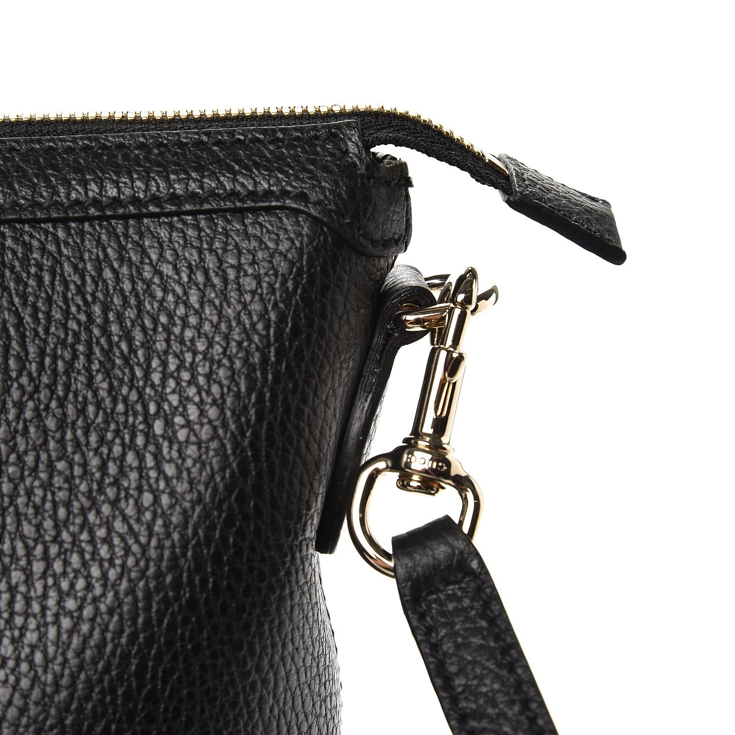 Gucci Dollar Calfskin GG Charm Satchel Black 10 of 10