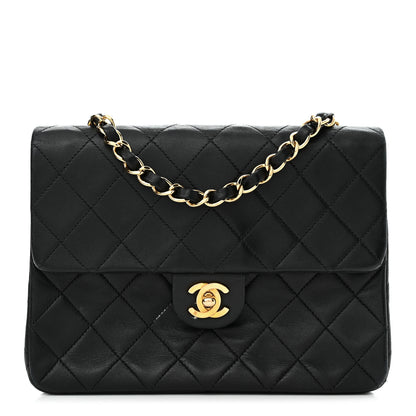 Chanel Lambskin Quilted Mini Square Flap Bag Black 1 of 10