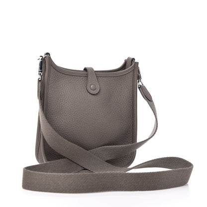 Hermes Taurillon Clemence Evelyne TPM Etain 3 of 9