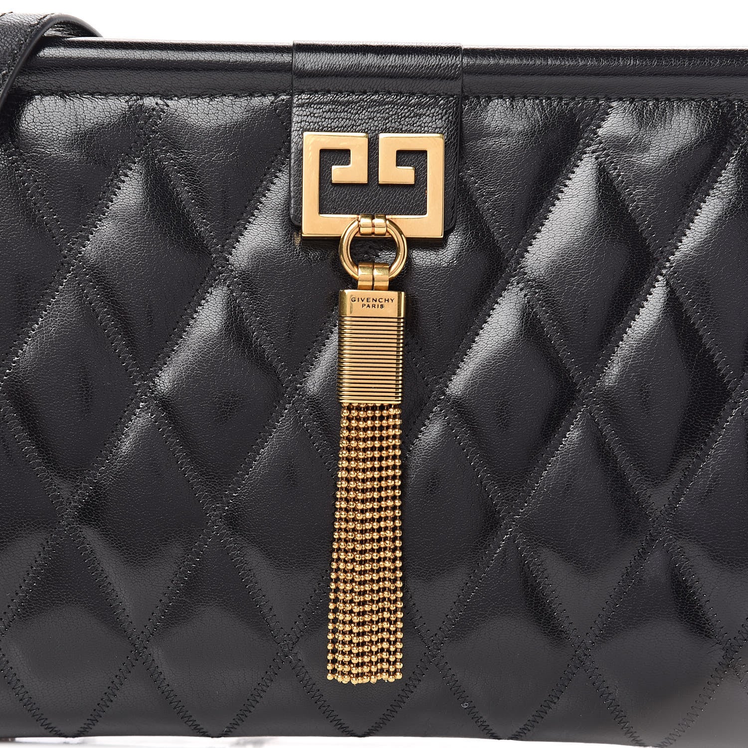Givenchy Goatskin Quilted Medium Gem Bag Black 9 of 9