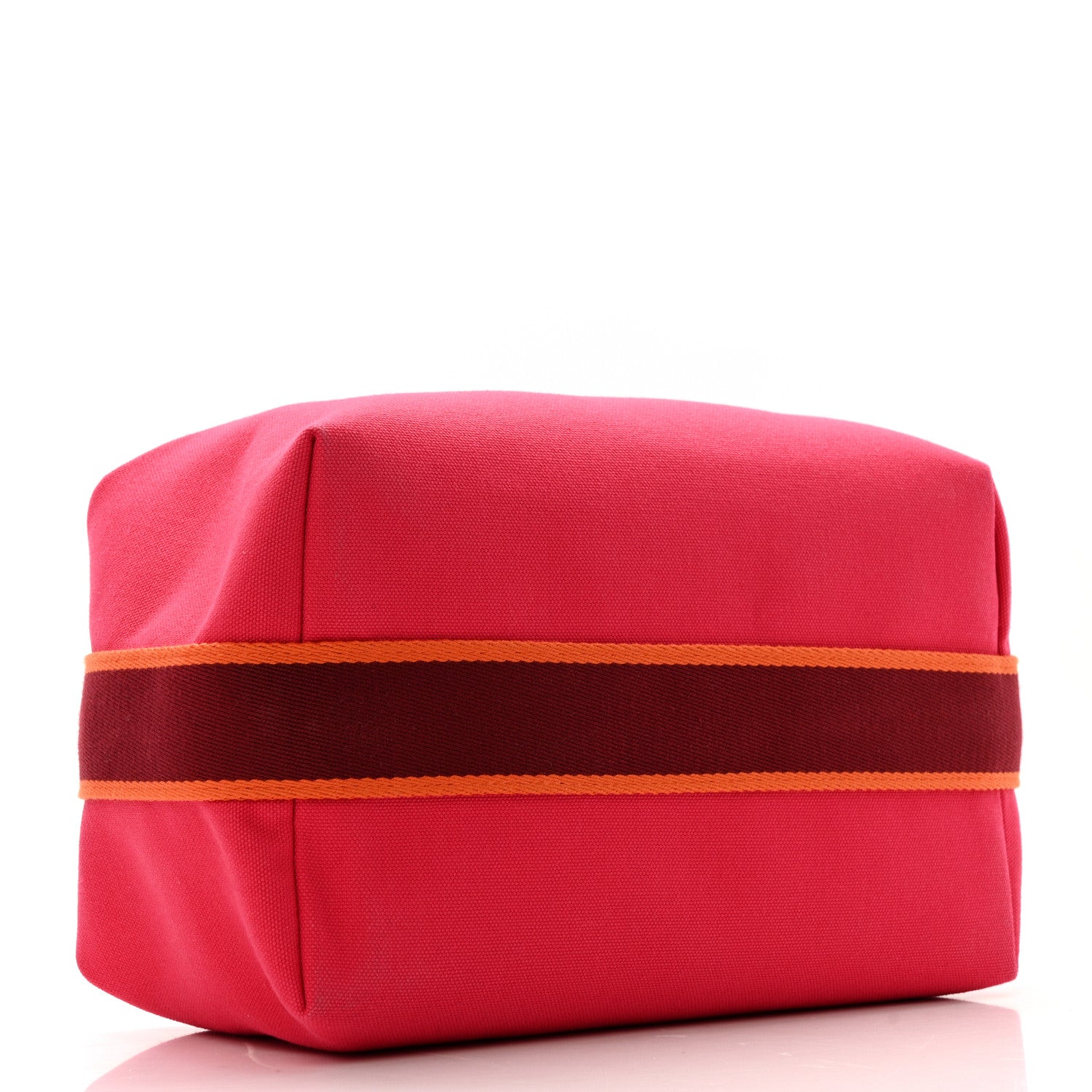 Hermes Canvas Large Bride-A-Brac Pouch Hibiscus 5 of 10