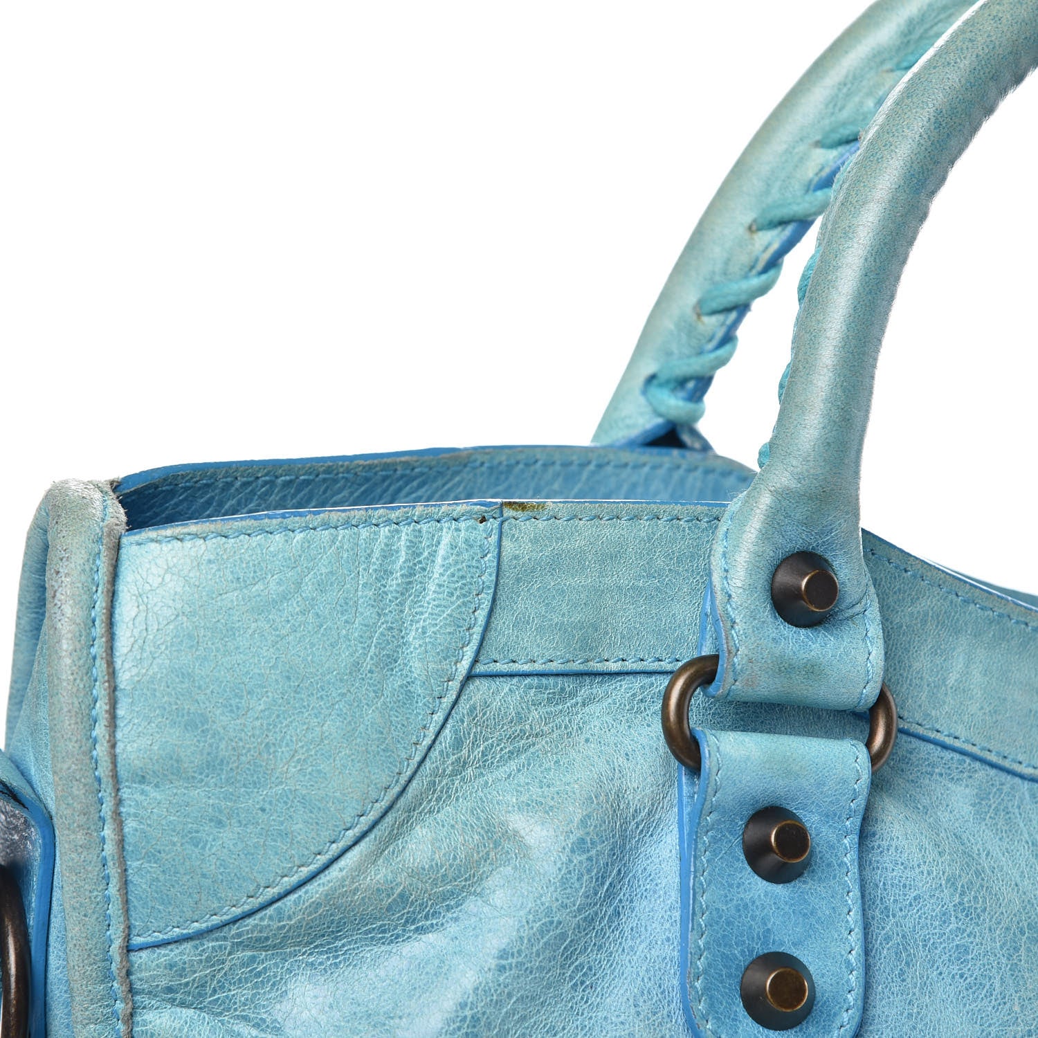 Balenciaga Agneau Classic Hardware City Turquoise 13 of 18