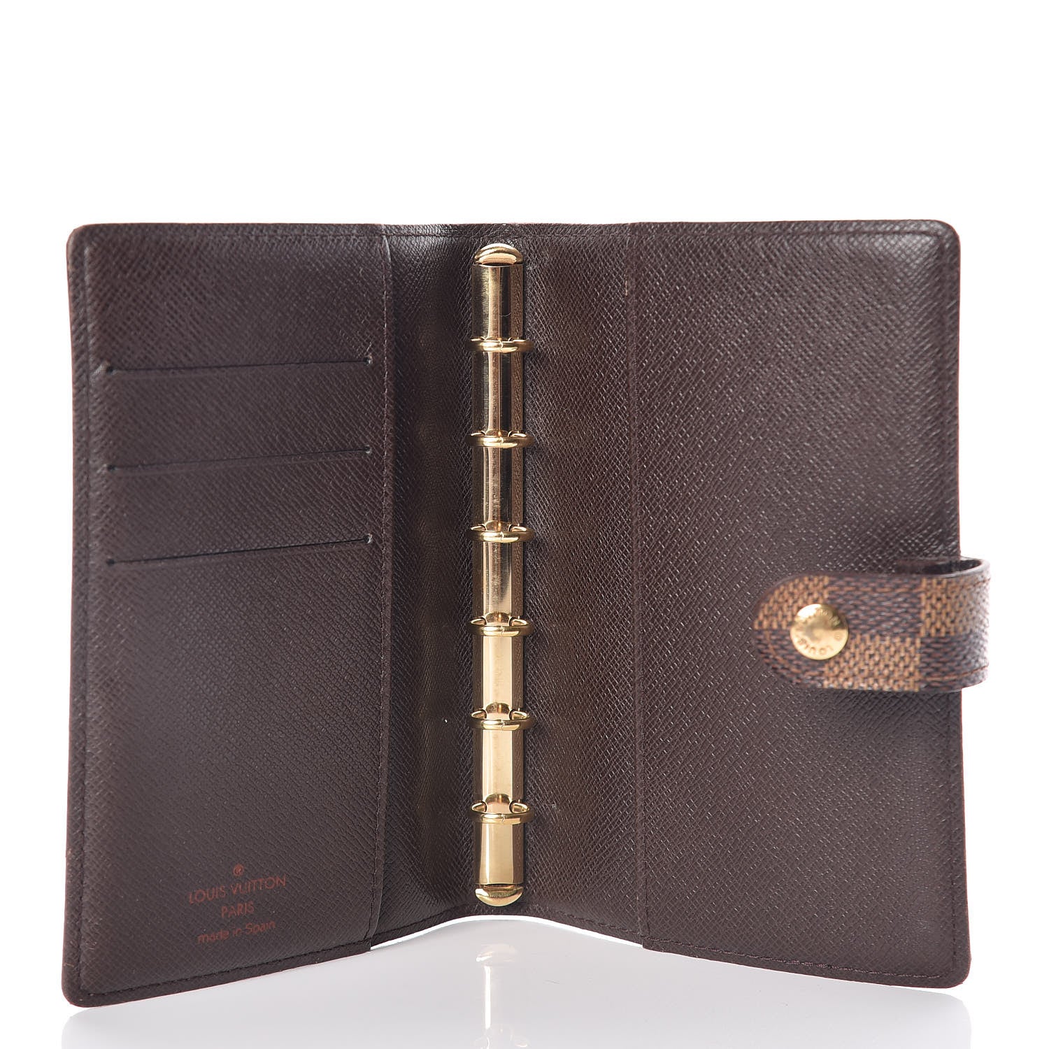 Louis Vuitton Damier Ebene Small Ring Agenda Cover 5 of 7