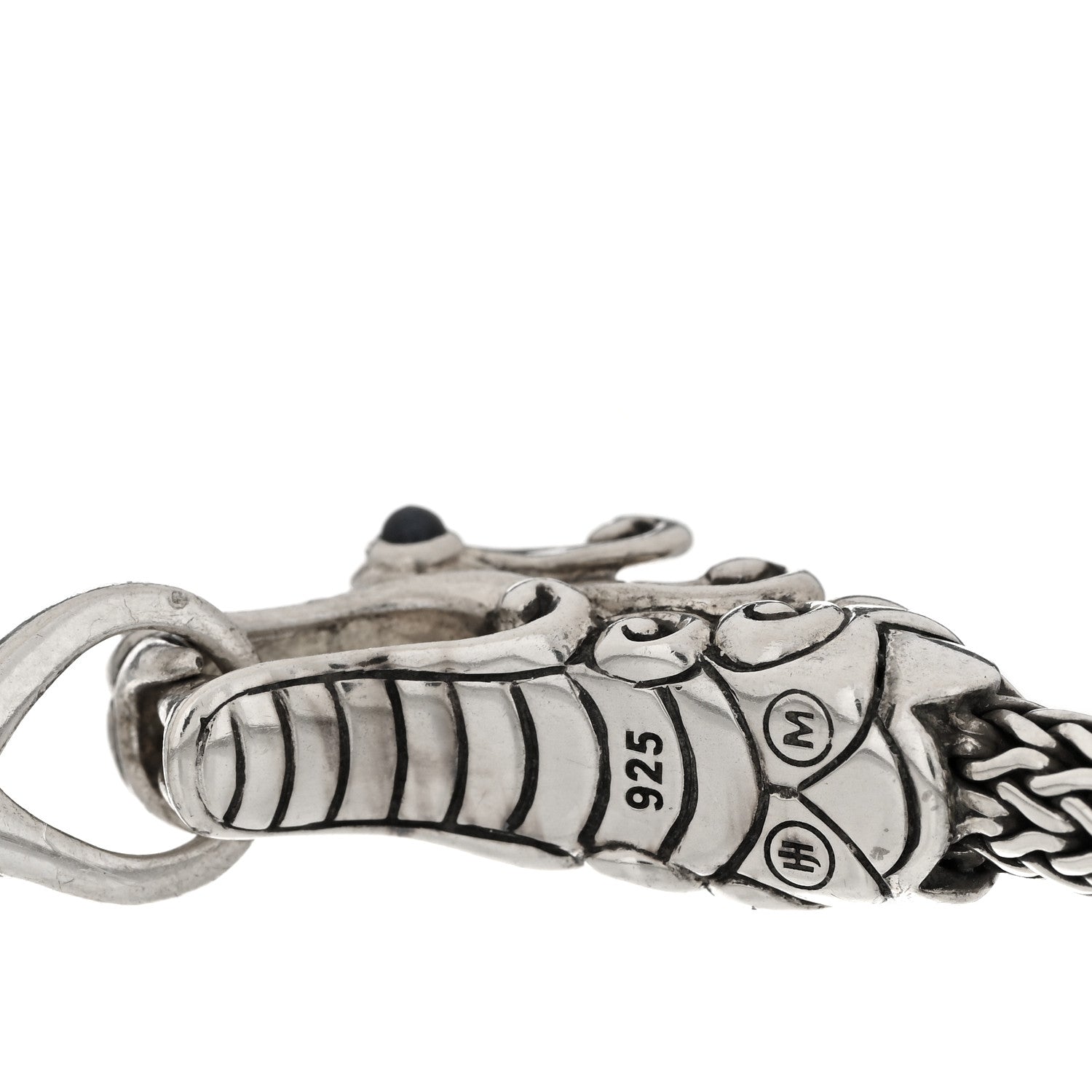John Hardy Sterling Silver Blue Sapphire Legends Naga Station Bracelet 4 of 4