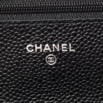 Chanel Caviar Quilted Wallet On Chain WOC Black 6 of 9