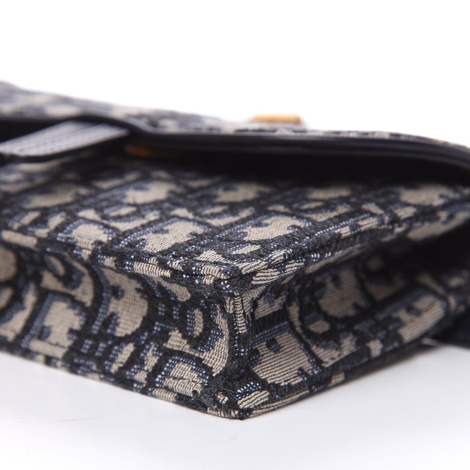 Christian Dior Oblique Saddle Belt Bag Blue 8 of 9