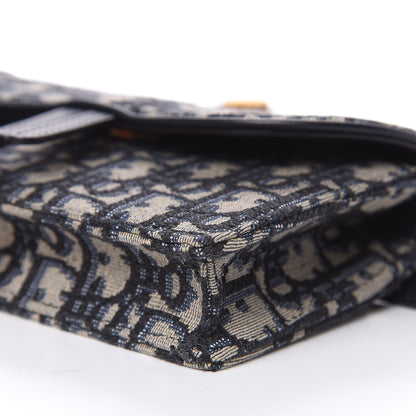 Christian Dior Oblique Saddle Belt Bag Blue 8 of 9