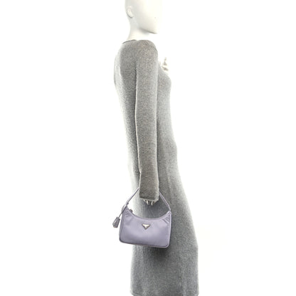 Prada Re-Nylon Saffiano Mini Re-Edition 2000 Bag Glicine 2 of 10