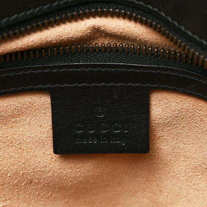 Gucci Calfskin Matelasse Large GG Marmont Shoulder Bag Black 6 of 11