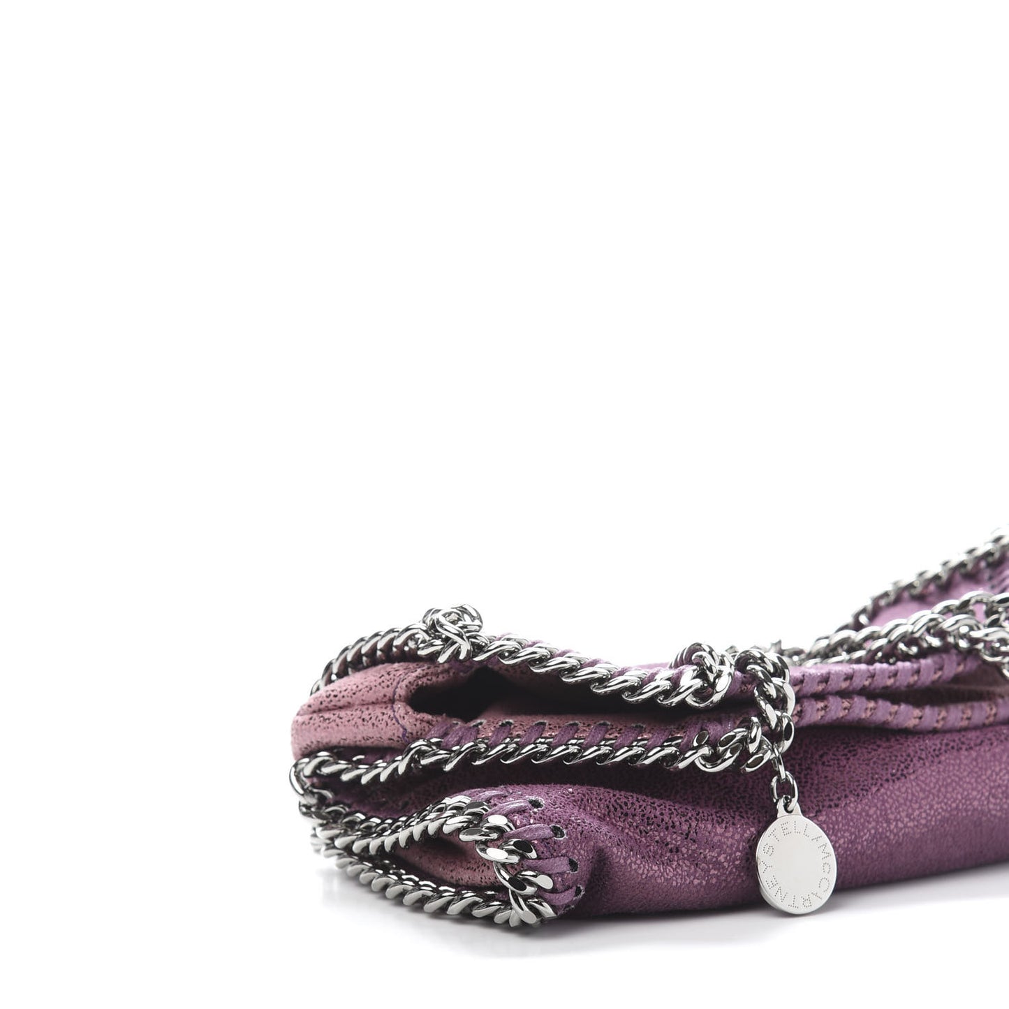 Metallic Shaggy Deer Degrade Tiny Falabella Tote Purple