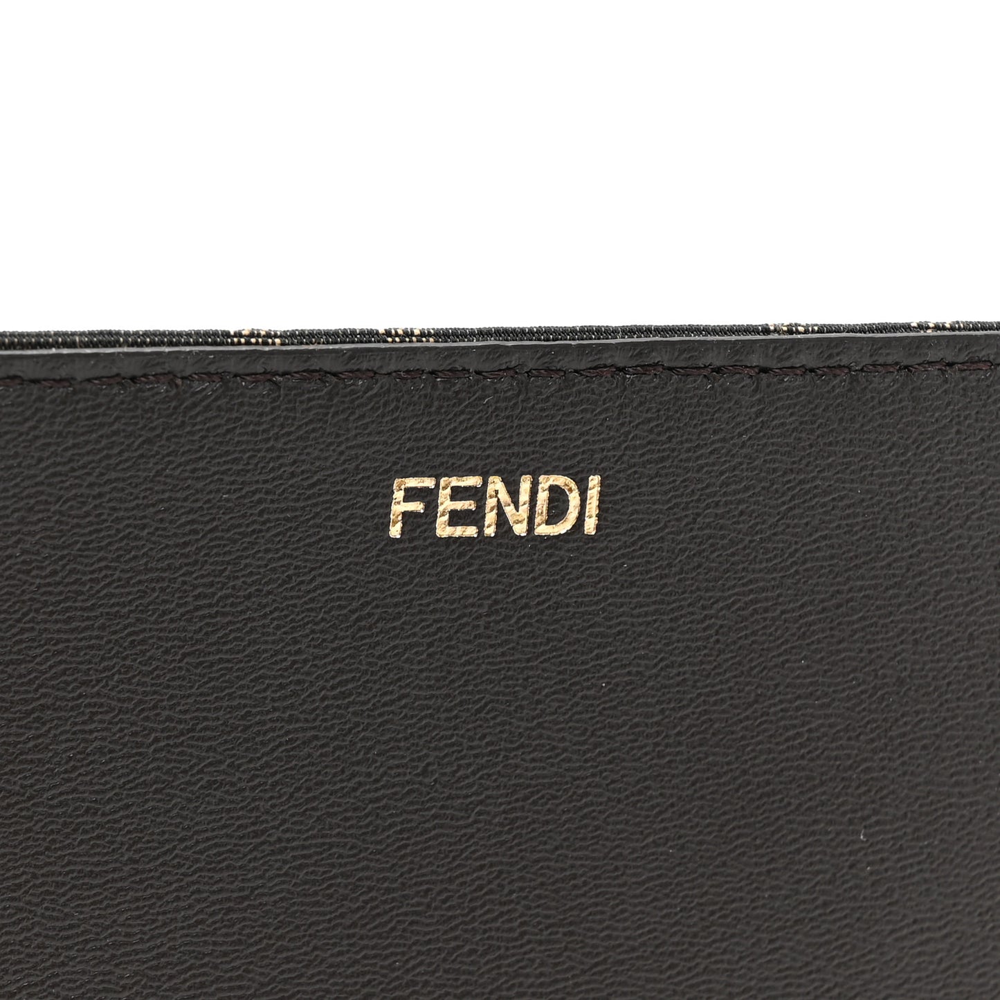 Wool Fabric Jacquard Cuoio Large Houndstooth FF 1974 Medium Peekaboo I SEE U Satchel Beige Tobacco Moro