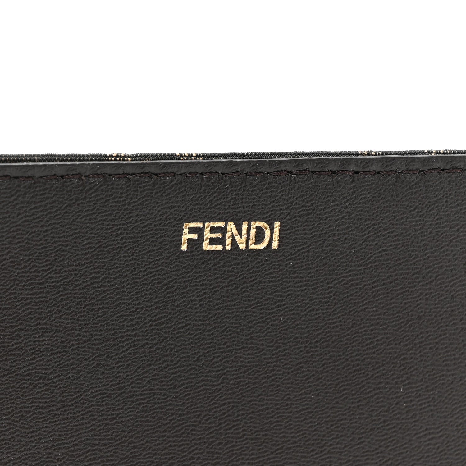 Fendi Wool Fabric Jacquard Cuoio Large Houndstooth FF 1974 Medium Peekaboo I SEE U Satchel Beige Tobacco Moro 8 of 12