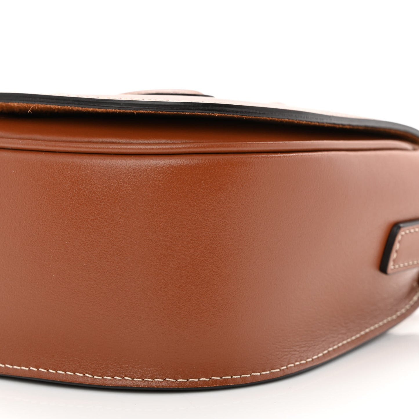 Smooth Calfskin Cuir Triomphe Folco Crossbody Bag Tan