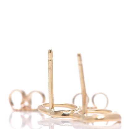 Tiffany 18K Yellow Gold 11mm Elsa Peretti Open Heart Earrings 4 of 4