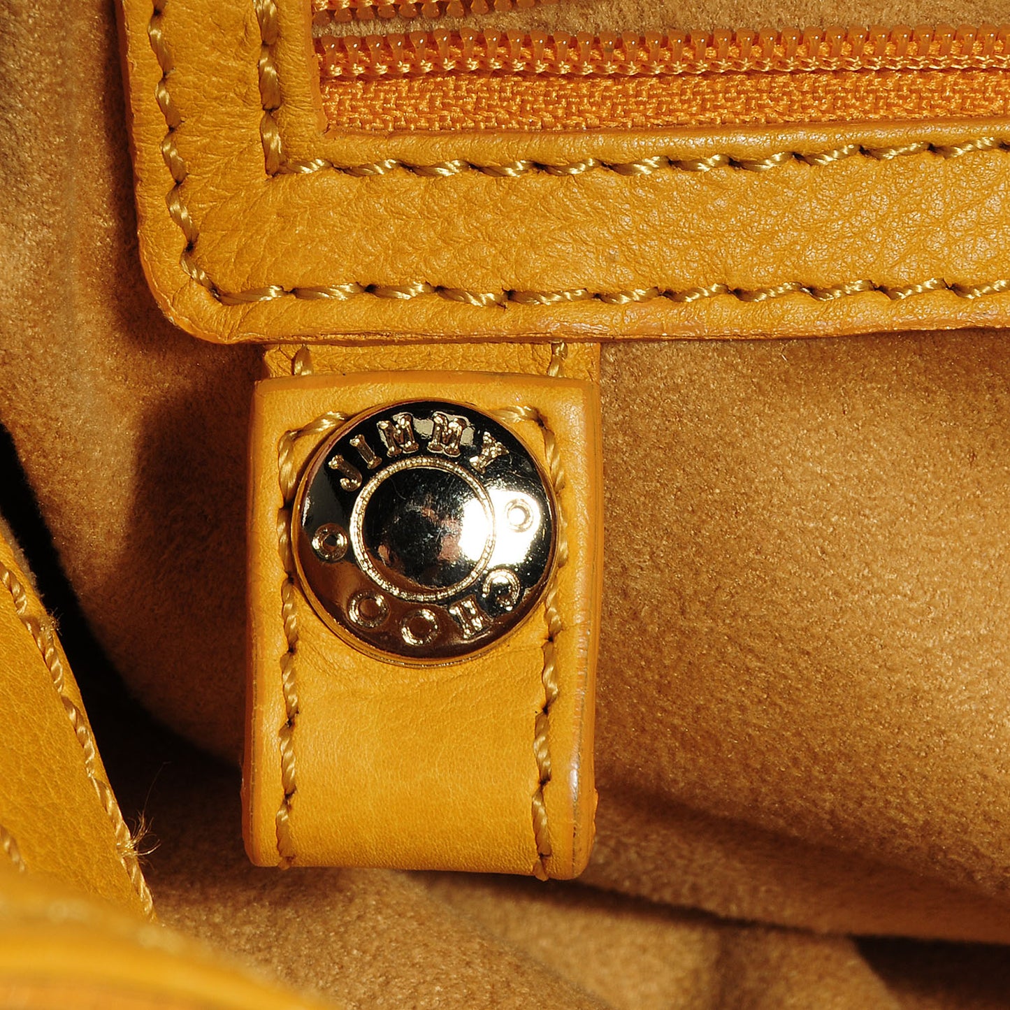 Calfskin Small Radiant Hobo Yellow