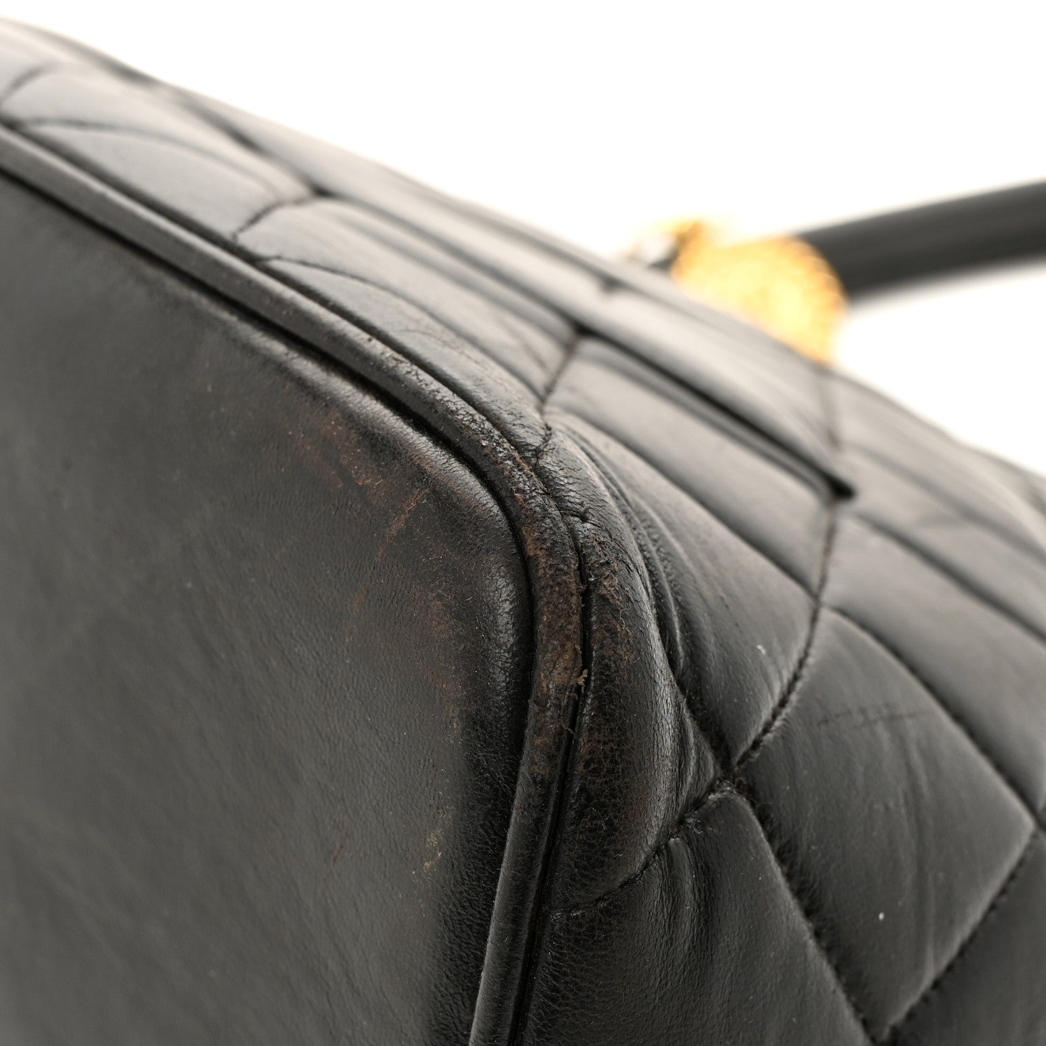 Chanel Lambskin Quilted Medallion Tote Black 15 of 17