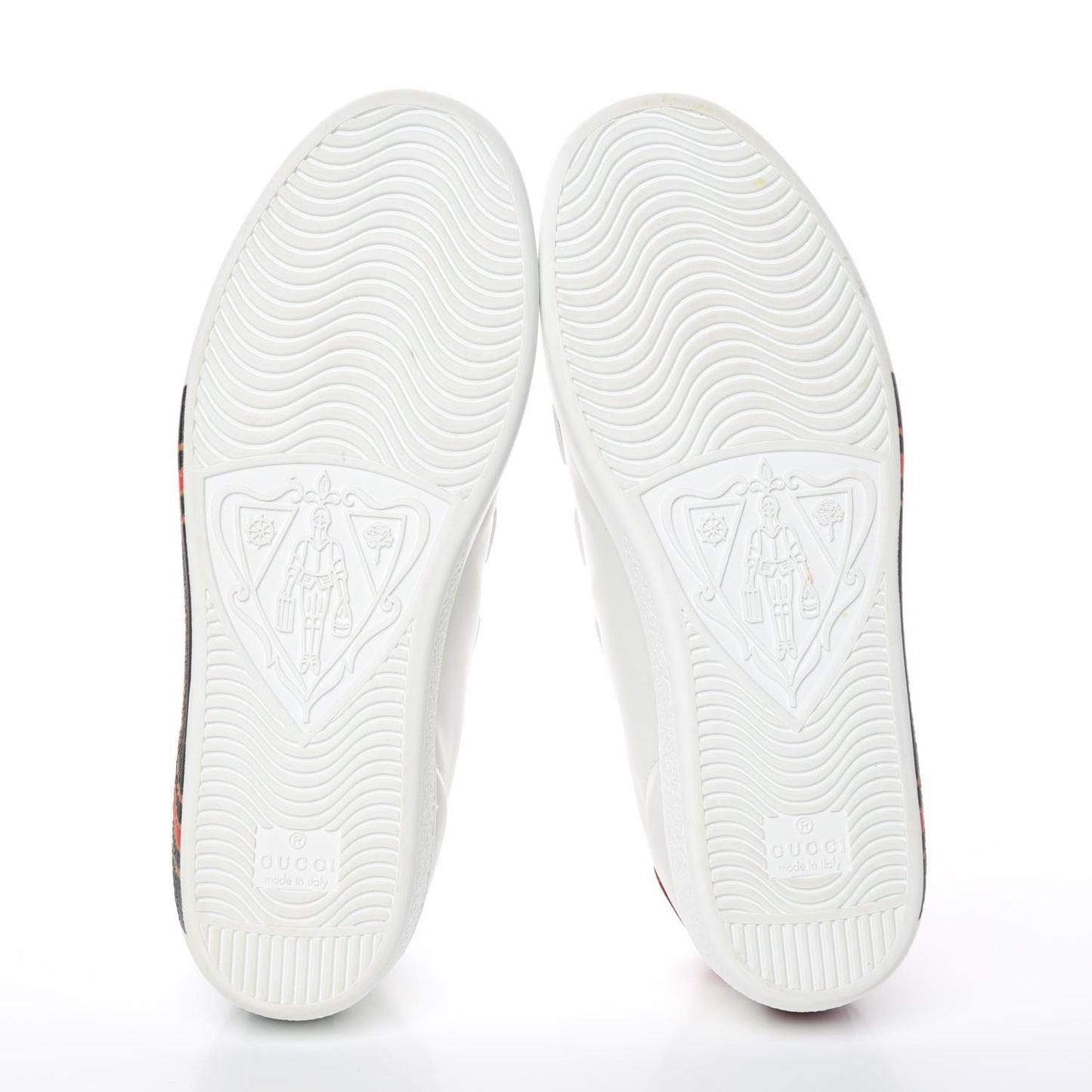 Miro Soft Calfskin Interlocking G Womens New Ace Sneakers 36.5 White Red Flame Green