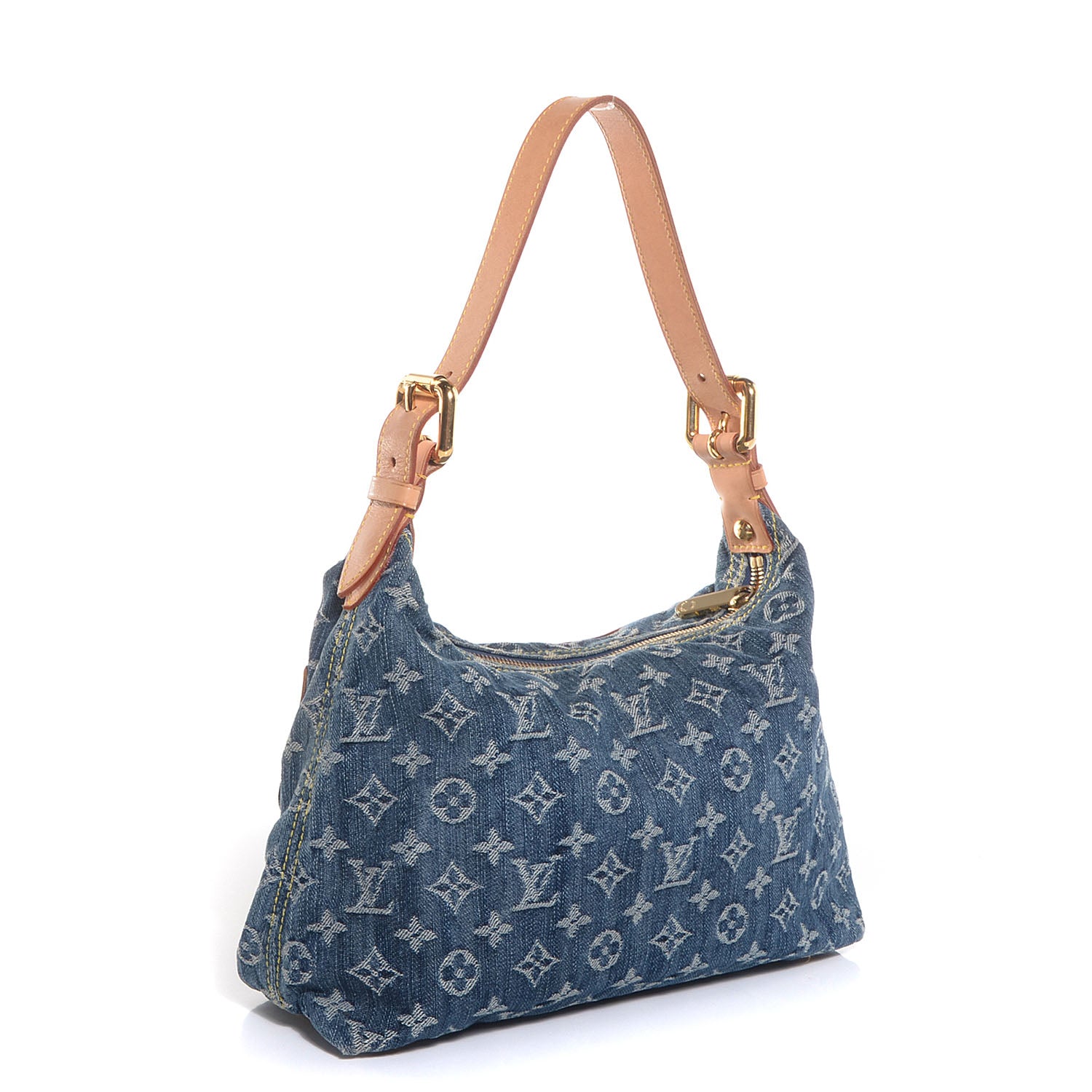 Louis Vuitton Monogram Denim Baggy PM Blue 3 of 8