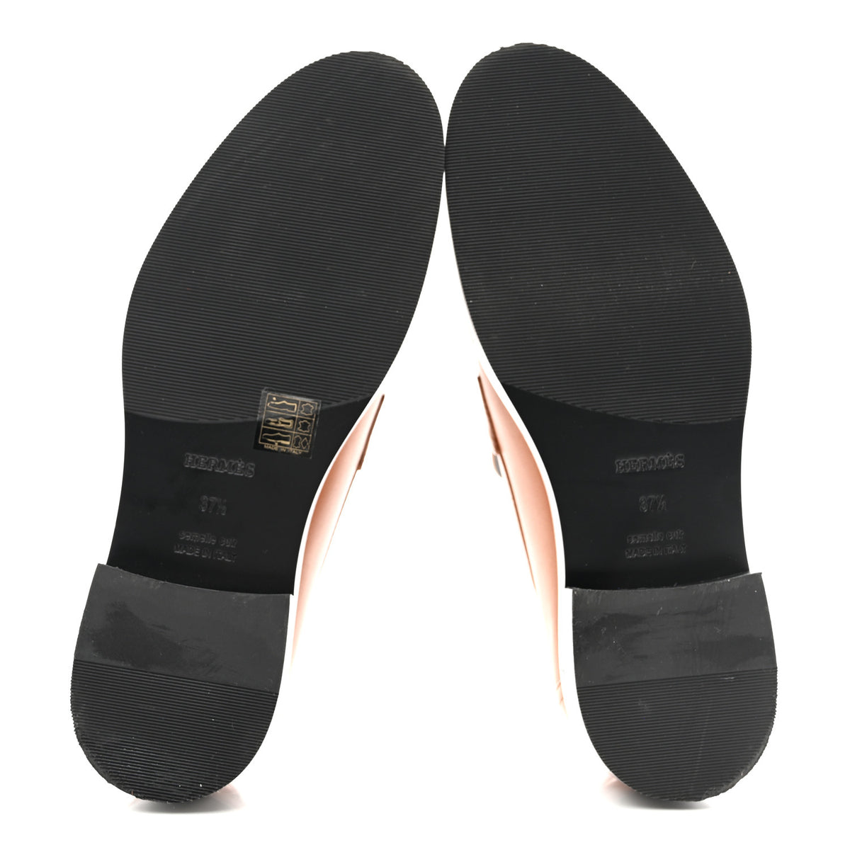 Calfskin Womens Hot Loafer 37.5 Naturel