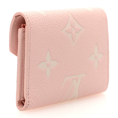 Louis Vuitton Empreinte Monogram Giant Victorine Wallet Rose Trianon Creme 3 of 6