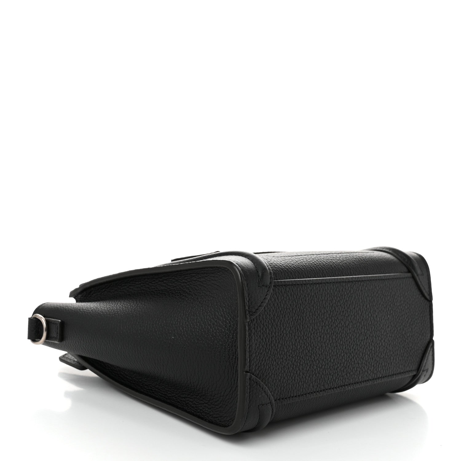 Celine Drummed Calfskin Nano Luggage Black 4 of 10