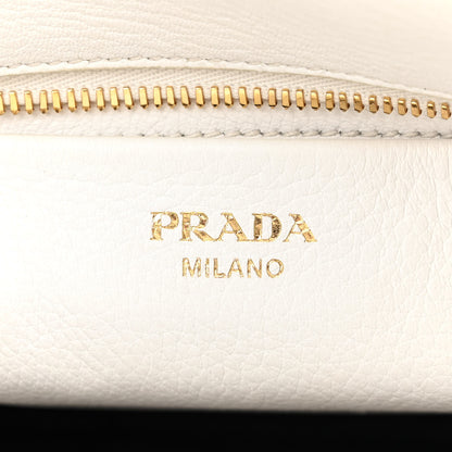 Prada Vitello Cervo Mini Satchel White 6 of 17