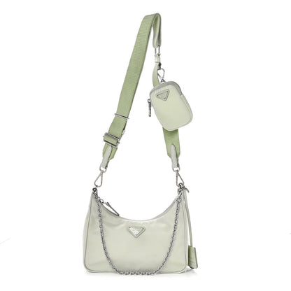 Prada Re-Nylon Saffiano Re-Edition 2005 Shoulder Bag Acqua 1 of 14
