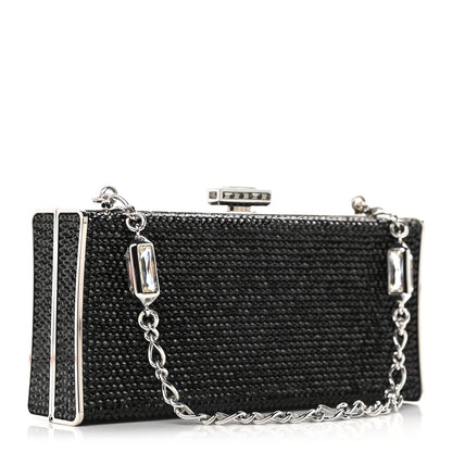 Judith Leiber Swarovski Crystal Minaudiere Clutch Black 3 of 10