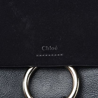 Chloe Suede Calfskin Medium Faye Backpack Black 6 of 14
