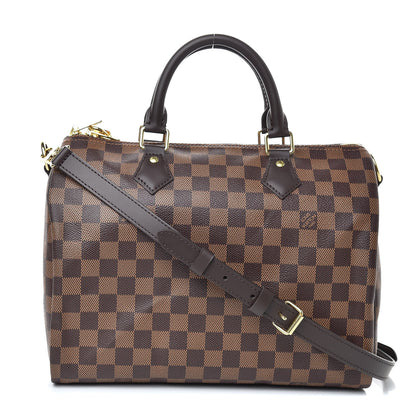Louis Vuitton Damier Ebene Speedy Bandouliere 30 1 of 10