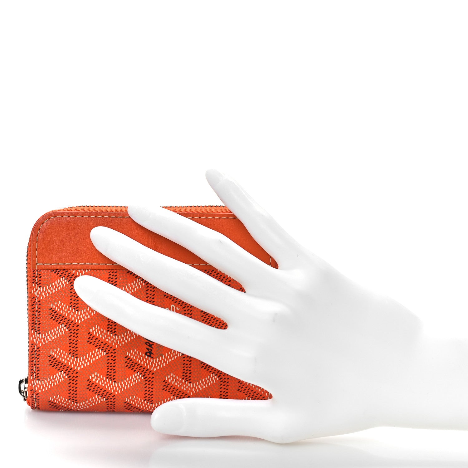 Goyard Goyardine Matignon PM Wallet Orange 2 of 9