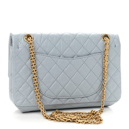 Chanel Aged Calfskin Quilted 2.55 Reissue 225 Flap Light Blue 3 of 9