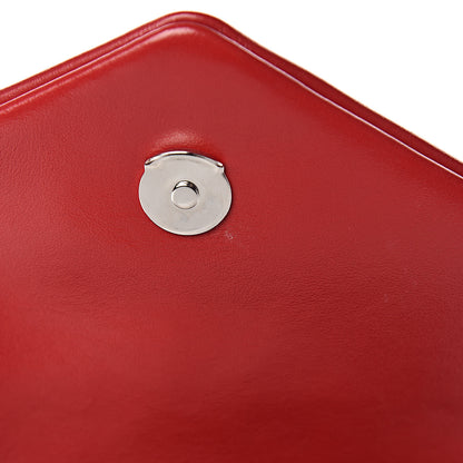 Saint Laurent Calfskin Y Quilted Monogram Small Loulou Crossbody Bag Red 8 of 12