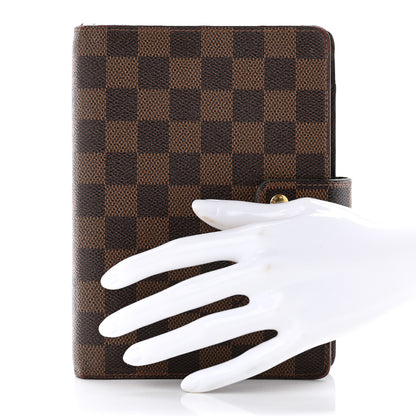 Louis Vuitton Damier Ebene Medium Ring Agenda Cover 2 of 7