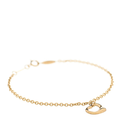 Tiffany 18K Yellow Gold Elsa Peretti Open Heart Bracelet 1 of 7