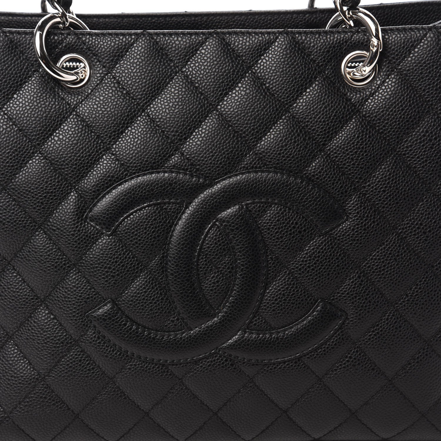 Chanel Caviar Quilted Grand Shopping Tote GST Black 10 of 10
