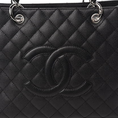 Chanel Caviar Quilted Grand Shopping Tote GST Black 10 of 10