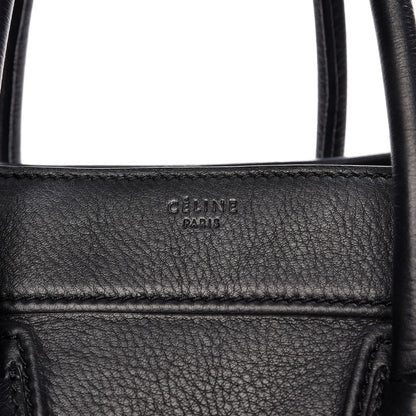 Celine Supple Calfskin Medium Phantom Luggage Black 7 of 14