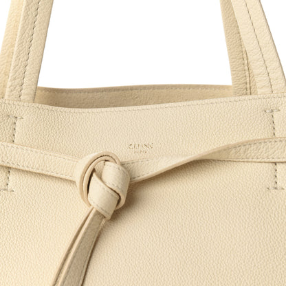 Celine Soft Grained Calfskin Small Belt Cabas Phantom Chalk 9 of 9