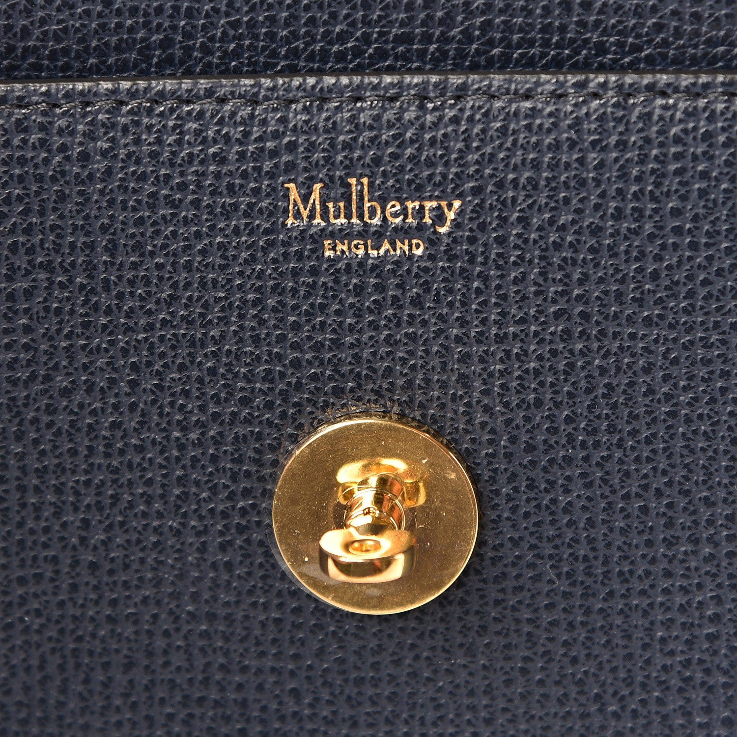 Mulberry Cross Grain Calfskin Small Darley Bright Navy 8 of 8